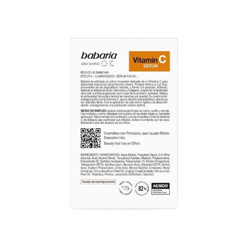 Serum Vitamina C 30 Ml Babaria Luminosidad Suero