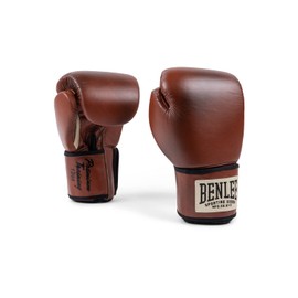 Benlee Leather Boxing Gloves Premium Training Brown/Black/Beige 14 oz