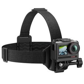 AKASO 2 in 1 Head Mount Headband Head Strap for GoPro Hero 12/11/10/9/8/7/6, DJI Osmo, Insta360 Action Cam