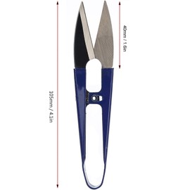 Atyhao 12Pcs U Sewing Scissors Clippers, 4 inch Small Thread Snips Trimming Nipper Yarn Thread Cutters for Embroidery Cross Stitch