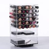 MOOCA Acrylic Rotating Makeup Organizer Desktop Cosmetics Storage Tower Makeup