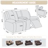 TAOCOCO Loveseat Recliner Cover with Middle Console, Stretch Loveseat Cover