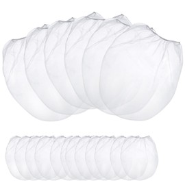 Belinlen Paint Strainer 5 Gallon White Fine Mesh Paint Filter Bag Elastic Opening Strainer Bags 24 Pack (Paint Strainer & Bucket Liners, Each 12 Pack)