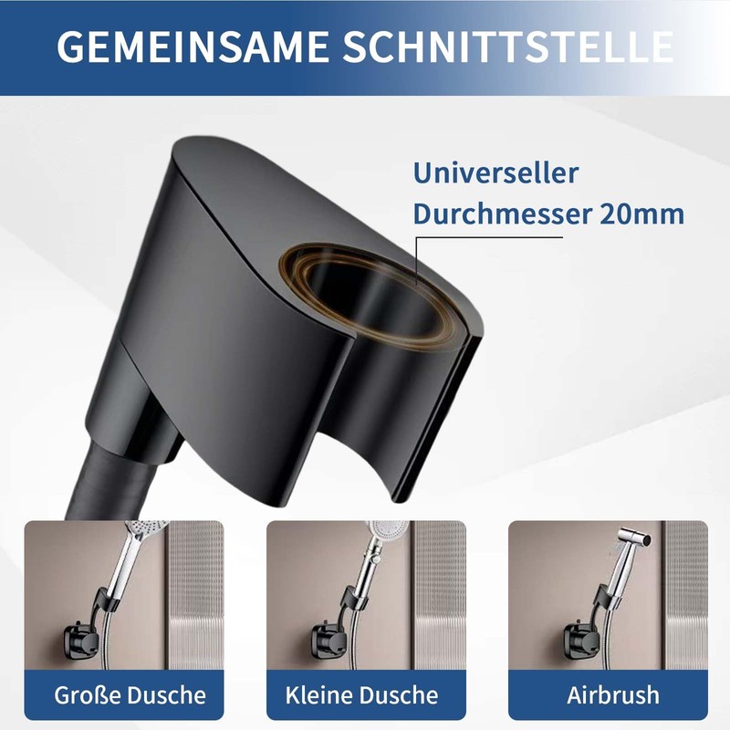 Shower Head Holder (Black)