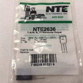 NTE (2) NTE NTE2636 Silicon NPN Transistor Horizontal Deflection - Lot of 2