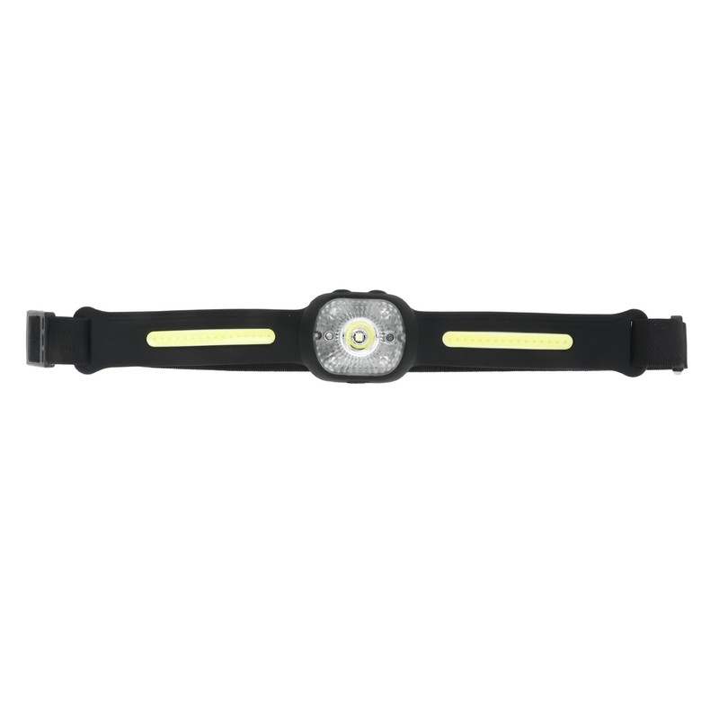 Silicone Headlamp Adjustable Light USB Charging COB Sensing Lamp for