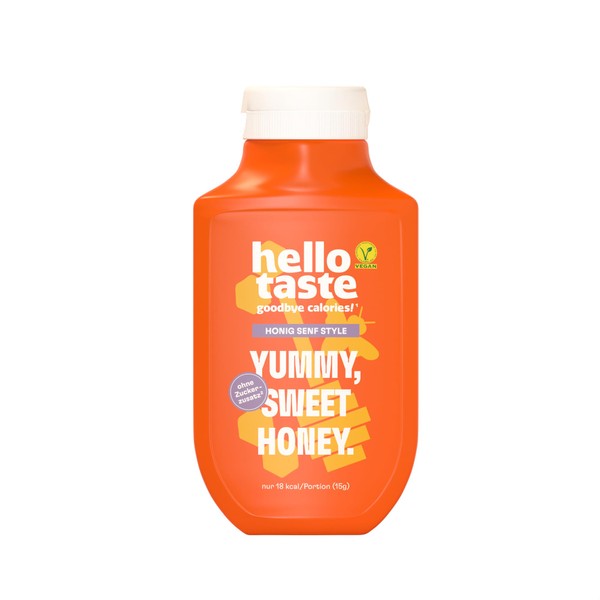 hellotaste Honey Mustard Style 300 ml - Calorie Reduced, No