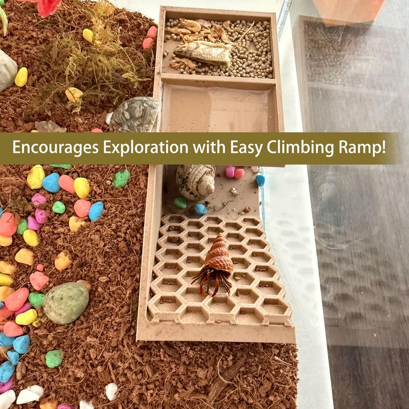 Hermit Crab Hideaway,Underground Habitat and Climbing Toy, 3D Printed Shelter