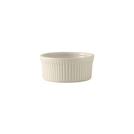 Tuxton China BEX-1002 Soufflé, 10 oz., 4-1/2" Diameter x 2"H, Round, Microwave and Dishwasher Safe, Oven Proof, Fully Vitrified, Ceramic, DuraTux, American White/Eggshell, Pack of 12
