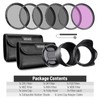 NEEWER 46mm ND Filter Pack and Lens Accessories, ND2 ND4