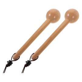 WHAMVOX 2Pcs Softball Glove Mallet Wooden Hammer for Baseball Glove Shaping with Handle