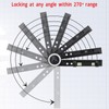 Woodworking Protractor Tool with Spirit Level Gauge Angle Finder Protractor