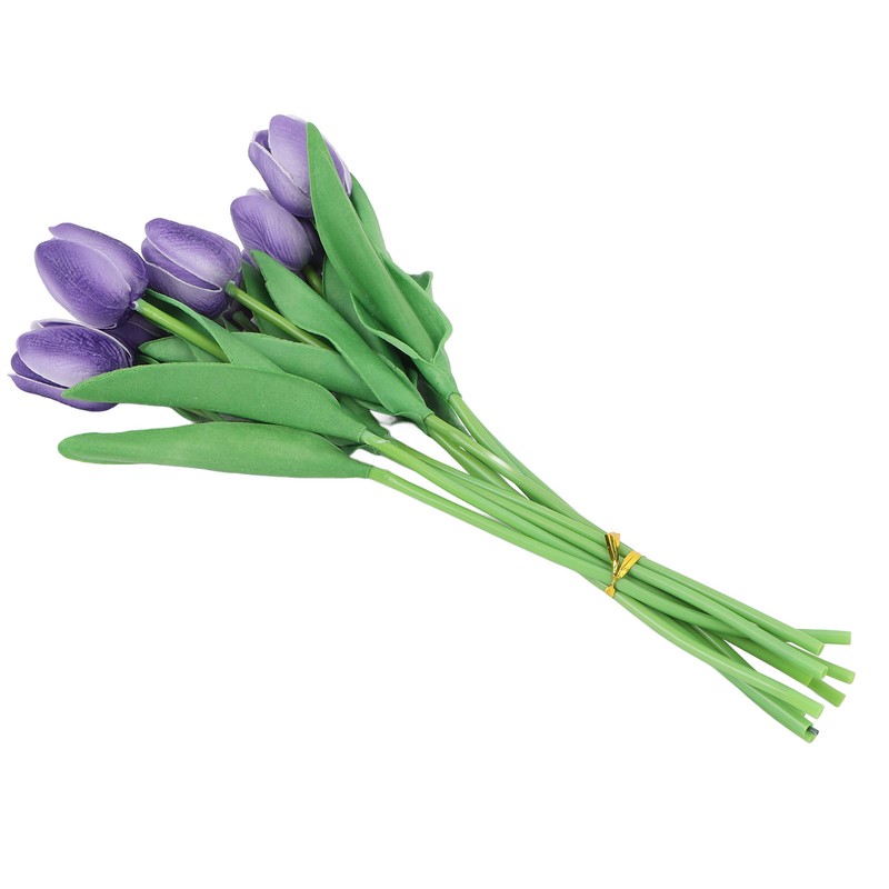10pcs Artificial Tulip Flowers High Simulation Flowers Decor for Living
