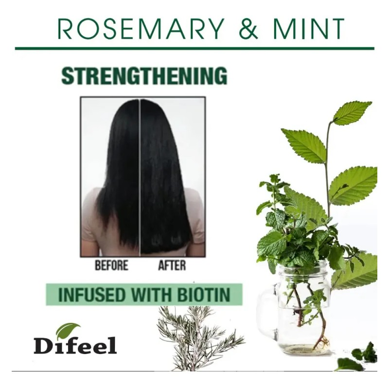 Difeel Aceite De Romero Y Menta Para El Cabello 210ml
