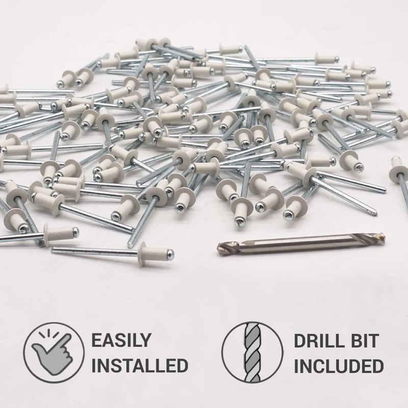 SKIR'CO Pack of 400 blind rivets painted 4.0 x 8