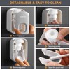 MOPMS Toothpaste Dispenser Wall Mounted for Bathroom Automatic Toothpaste Squeezer