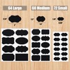 ONUPGO Chalkboard Labels Stickers Bulk - 196 Reusable Chalk Sticker