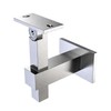 Handrail Bracket Stainless Steel Square Adjustable by Inline Design (Black