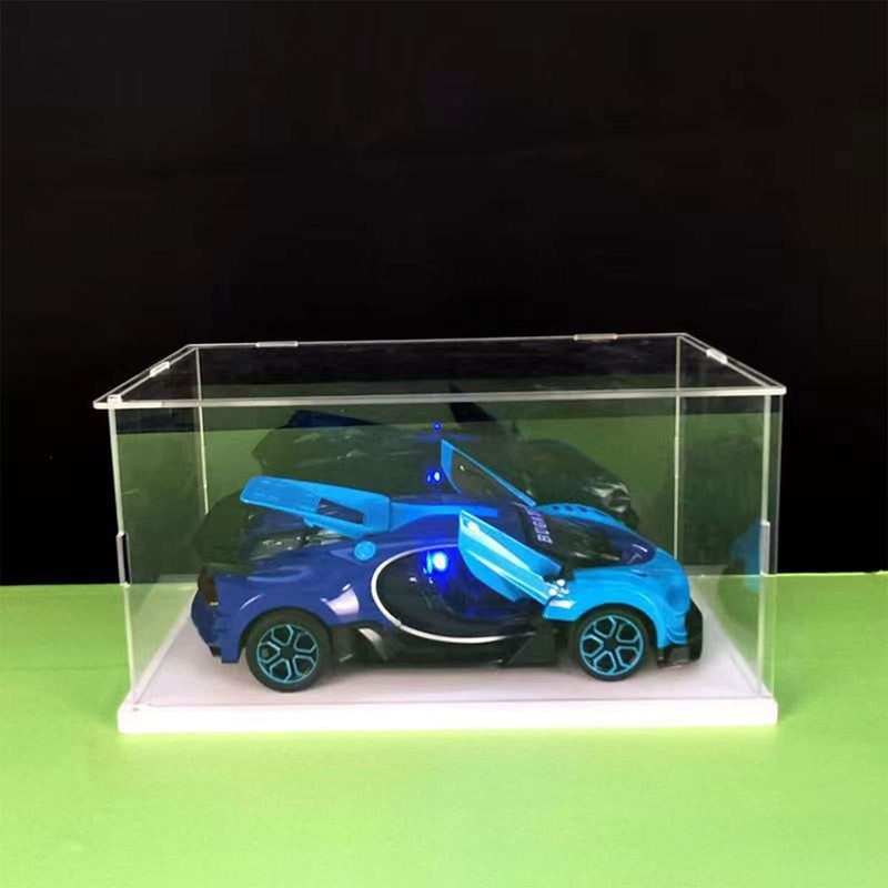 Hinged Display Case Made of Transparent Acrylic for Assembling the