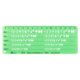 sinwa測定 Template Numbers Symbols Ruler TE – 9 66016 