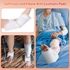 4 Pcs Elbow and Heel Protector Medium Sheepskin Heel Arm