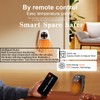 450W Mini Space Heater With Temperature Detection, Remote Wall Outlet