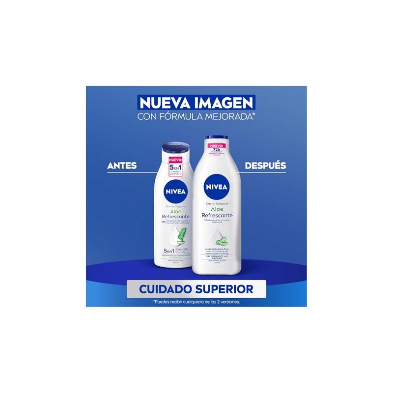 Nivea Crema Corporal Humectante Aloe Vera Refrescante 400 Horas Humectación