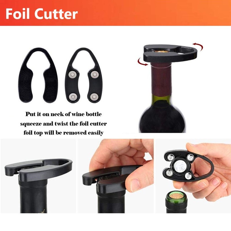 Tyzine Wine Air Pressure Pump Bottle Opener Set With Foil