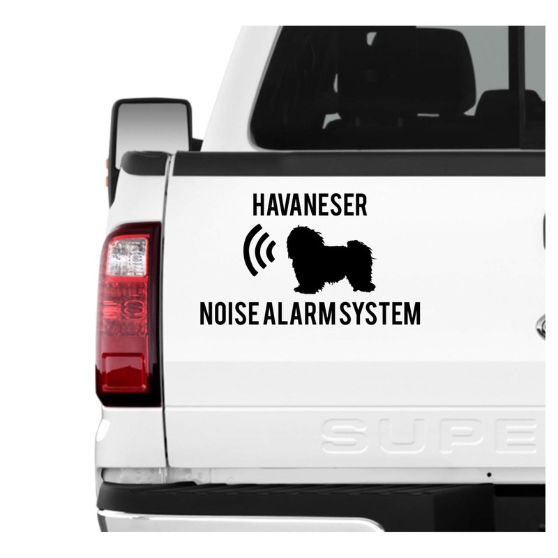 siviwonder Havaneser Noise Alarmsystem Car Sticker Dog Foil Havanese Cuba