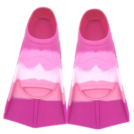 Swimming Training Fins,Kids Swim Fins,Comfortable Swimming Flippers Suitable for Children,Beginners,Girls,Boys,Adults (M, 2C-DeepRed)