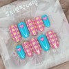 Spring Flower Handmade Nail Tips - Oval XL / 봄꽃