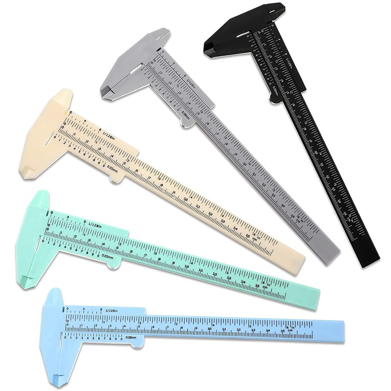 10 Pcs 150 mm Mini Plastic Caliper Vernier Caliper Double