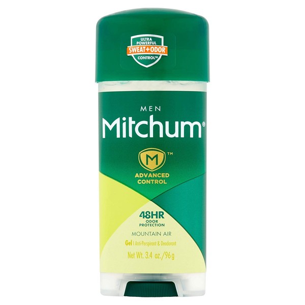 Mitchum Anti-Perspirant & Deodorant Clear Gel, Mountain Air - 3.4 Oz (6 Packs)
