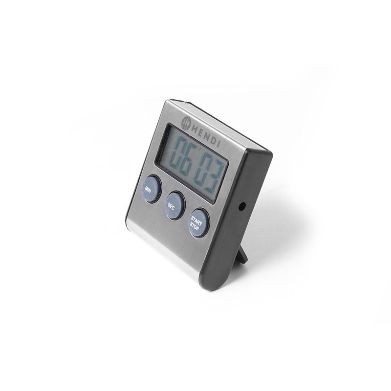 HENDI Digital Kitchen Clock, with Stand and Magnet, Countdown up