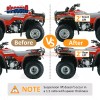 sinocea0 Black 2" Front & Rear ATV Full Rise Lift