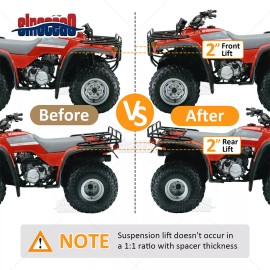 sinocea0 Black 2" Front & Rear ATV Full Rise Lift Kit FOR 1993-2000 Honda TRX300 FourTrax