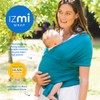 Izmi Baby Wrap (2.3kg-9kg), Bamboo Fabric, Ideal For Newborns, Teal