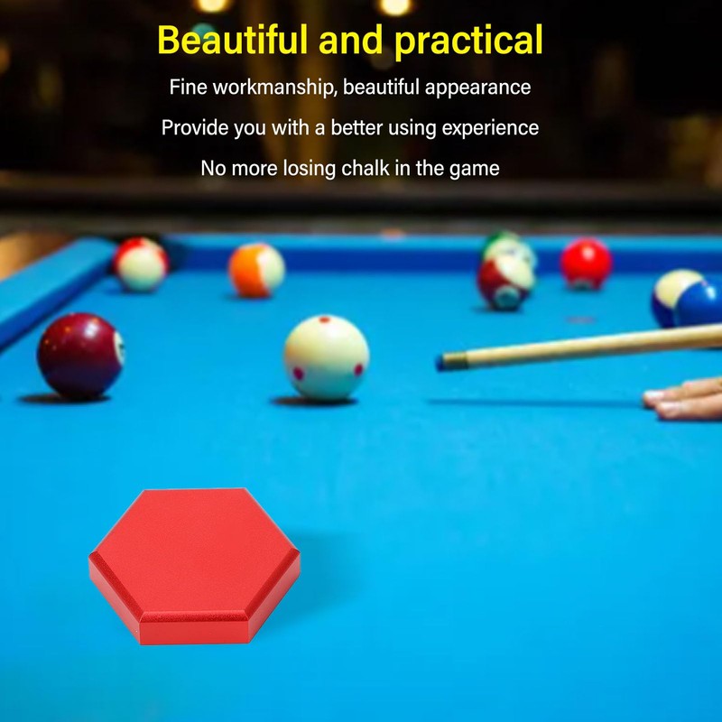 Pool Chalk Holder, Magnetic Hexagonal Billiard Chalk Case Chalk Box