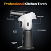 Butane Torch Lighter, 0-90°Rotating Angle Butane Lighter, Refillable Kitchen Torch