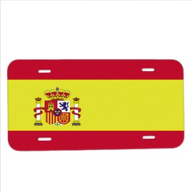 Elements of Space Spain Flag - Car Tag License Plate