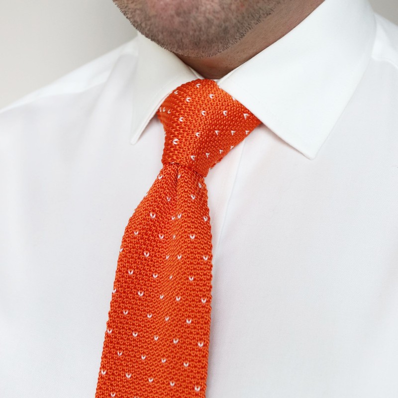 THE GENTS LAB Men's Square End Knitted Neck Tie With