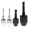 QWORK Keyless Drill Chuck Set, 4 Pieces 1/4, 1/8, 1/16