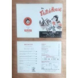 VINTAGE MENU - THE DUTCH HOUSE- MONTGOMERY, AL - New Old Stock **RARE**