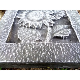 gostatue Sunflower tile plastic mould 8" x 8 x just under 1" thick plaster concrete mould