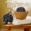 Tbestmax 75g XL Black Loofah Sponge for Exfoliating, Soft Shower