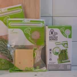 FOSA Reusable Vacuum Food Storage Bags Vacuum Zipper Bag, Small (6 x 10 inches), 20 pack