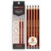 TRADEMASTER Carpenters Pencils Pack of 5 | Builders Pencil with