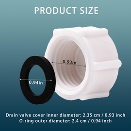 GTPATRES Pools Drain Valve Cap with O-Ring Compatible with Intex 11456 Sand Filter Drain Cap for Above Ground Pool Drain Plug Cap for Sand Filter Pumps and Combo Replacement Parts Accessories