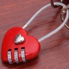 Mini Love Heart Lock,Red Heart Padlock, Mini Code Lock, Wire
