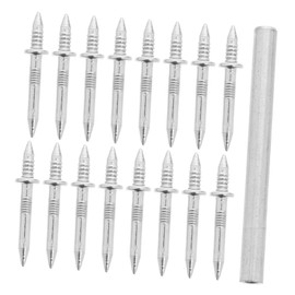 Gadpiparty 101pcs Double Headed Blind Nails for Seamless Skirting Non Marking Invisible Security Screws Heavy Duty Support for Wall Hanging Versatile Use and Drywall